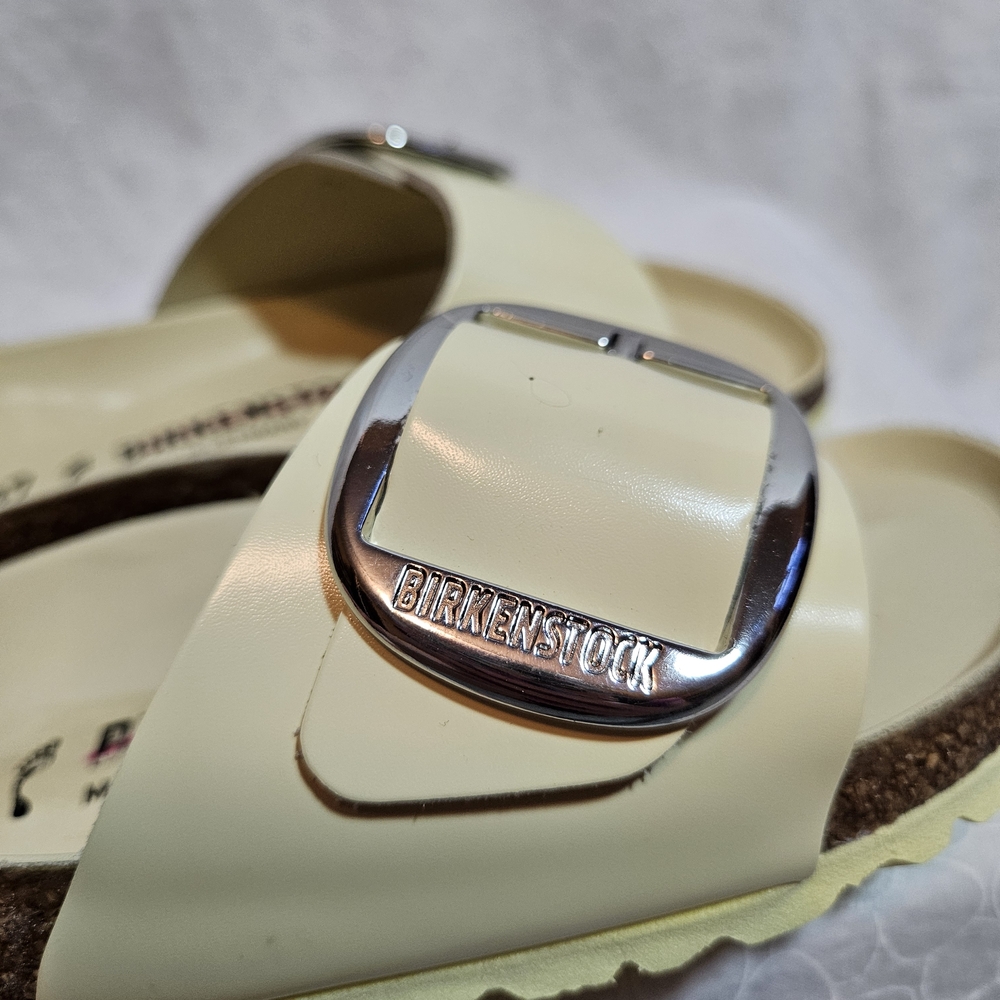 Women's Birkenstock Madrid Big Buckle Leather Slides US Size 6-6.5 EUSize 37 - Picture 5 of 11